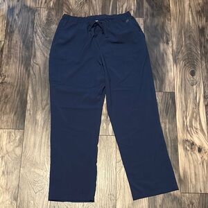 Navy scrub pants by Butter-Soft. Easy Stretch Size Large.